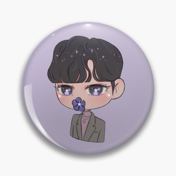 Item preview, xiao zhan with a purple flower designed and sold by ghostiestarx.
