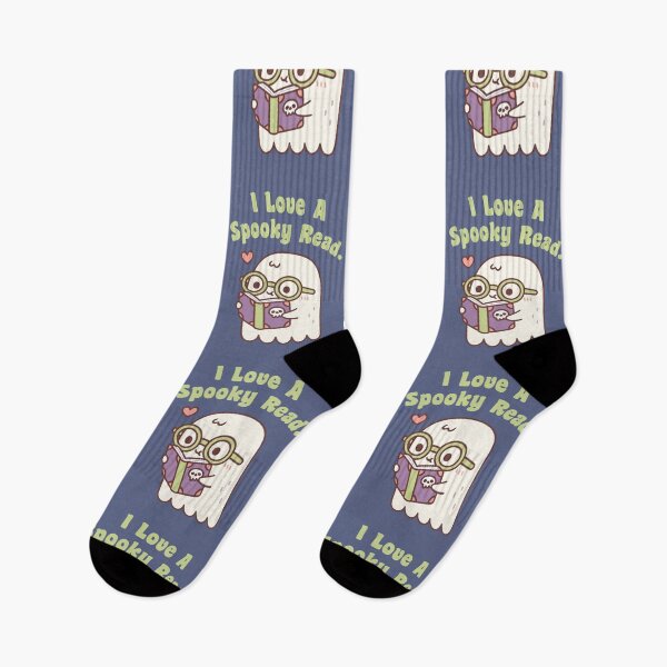 Item preview, Cute Ghost I Love A Spooky Read Funny designed and sold by rustydoodle.
