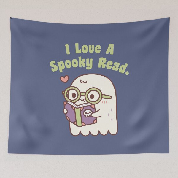Item preview, Cute Ghost I Love A Spooky Read Funny designed and sold by rustydoodle.