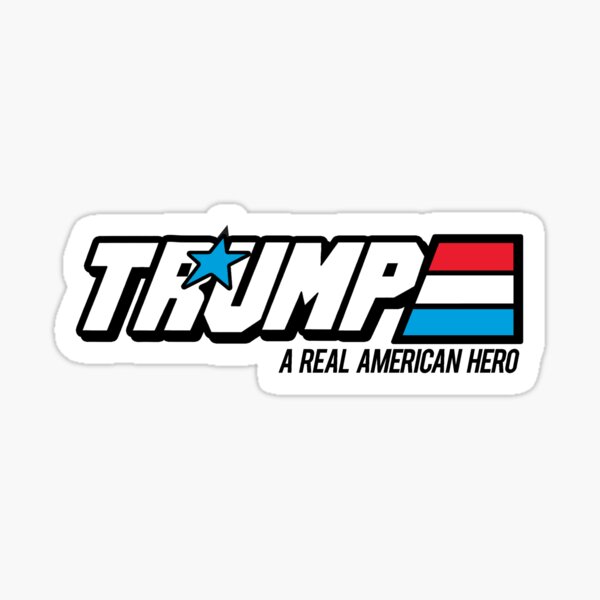 G.I.JOE TRUMP a Real American Hero Sticker