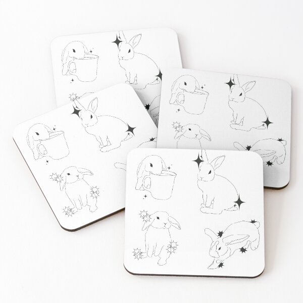 Item preview, line work bunnies  designed and sold by kneevtattoos.
