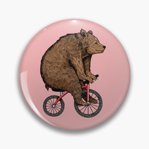 Item preview, Grizzly Bear Bicycle Rider designed and sold by Corinne Alexa Jackson.