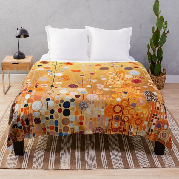 Item preview, Gustav Klimt Flowers with Gold designed and sold by maniacfitness.