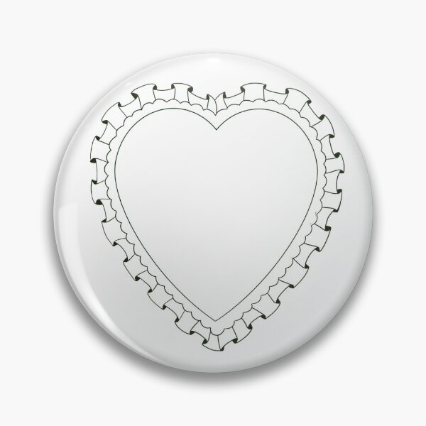 Item preview, frilly lacey heart  designed and sold by kneevtattoos.