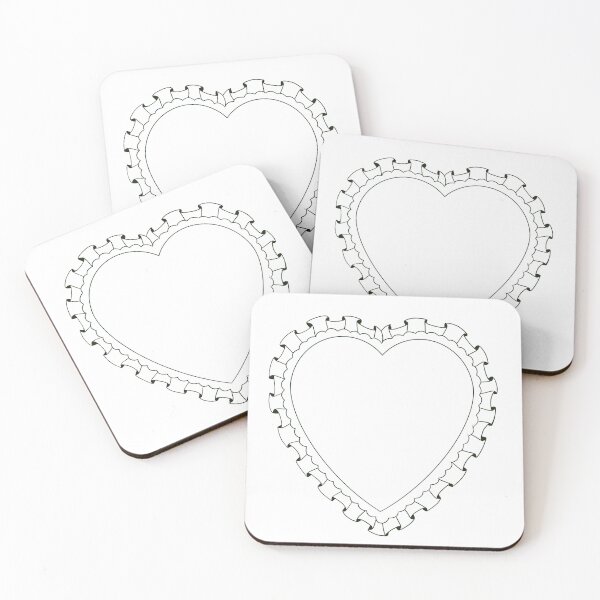Item preview, frilly lacey heart  designed and sold by kneevtattoos.