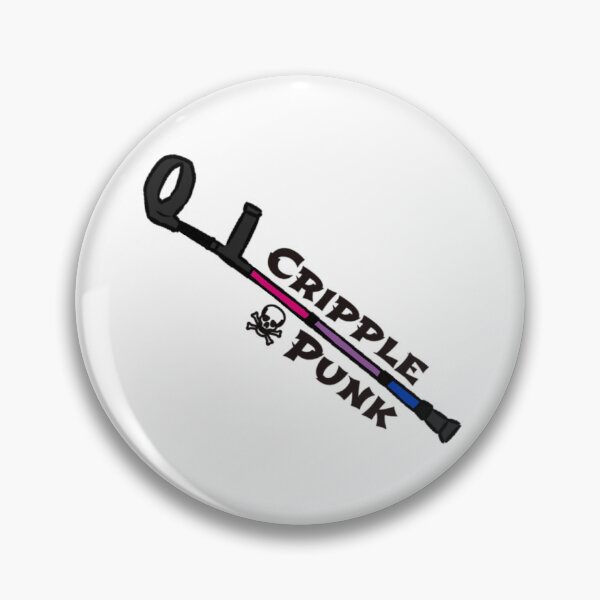 Item preview, Pride flag crutch - Bi designed and sold by Lizard disabilities .