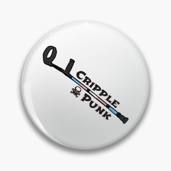 Item preview, Pride flag crutch - trans designed and sold by Lizard disabilities .