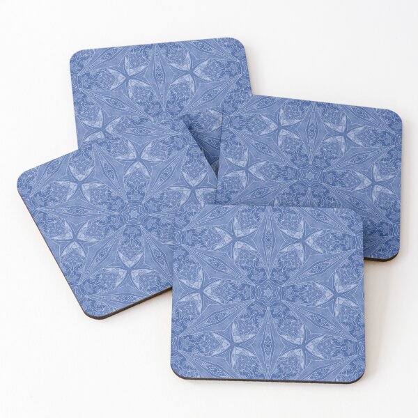 Item preview, Blue Vintage Geometric Pattern designed and sold by Wild Coast Creative.