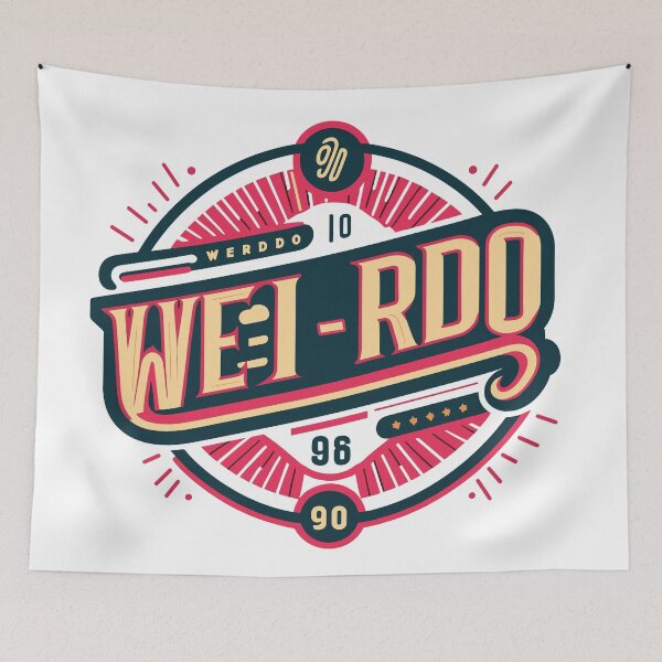 Item preview, Proud to be a Weirdo - Minimal Typography Design with a Twist designed and sold by diegomenjivar92.