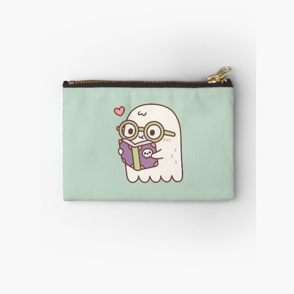 Item preview, Cute Ghost Reading A Book With A Skull designed and sold by rustydoodle.