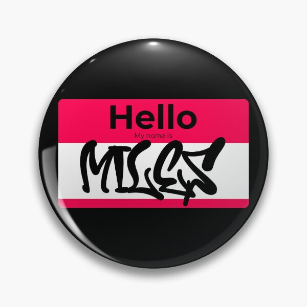 Item preview, Hello my Name is Miles designed and sold by ZenStitchMotifs.