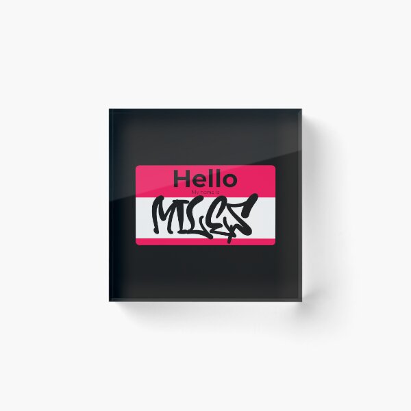 Item preview, Hello my Name is Miles designed and sold by ZenStitchMotifs.