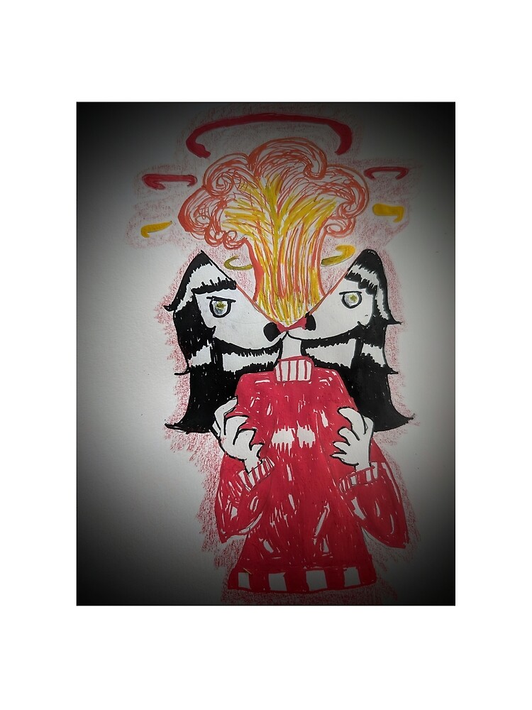 Thumbnail 3 of 3, Scarf, Exploding head designed and sold by Indubitablydoo.