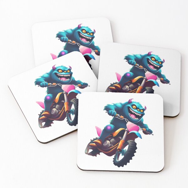 Item preview, blue monster in motocross designed and sold by jeison450.