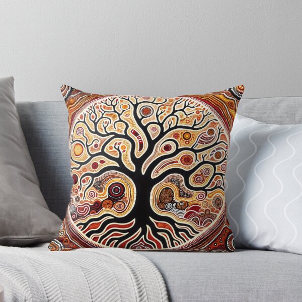 Item preview, Australian-Inspired Dot Art (Tree of Life) designed and sold by PinUpPizzazz.