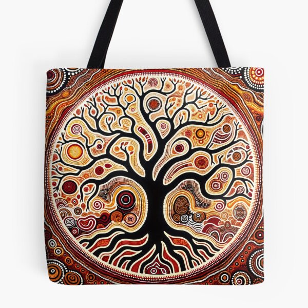 Item preview, Australian-Inspired Dot Art (Tree of Life) designed and sold by PinUpPizzazz.