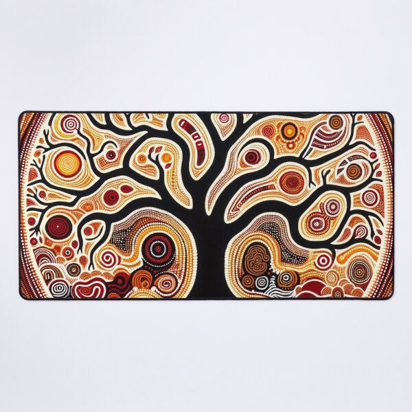 Item preview, Australian-Inspired Dot Art (Tree of Life) designed and sold by PinUpPizzazz.