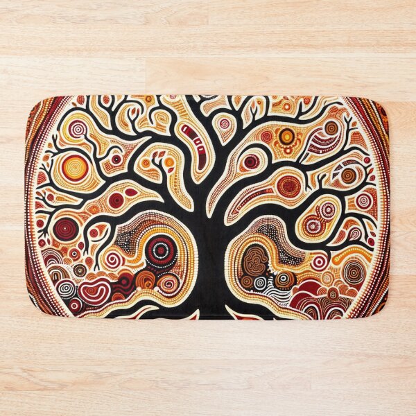 Item preview, Australian-Inspired Dot Art (Tree of Life) designed and sold by PinUpPizzazz.