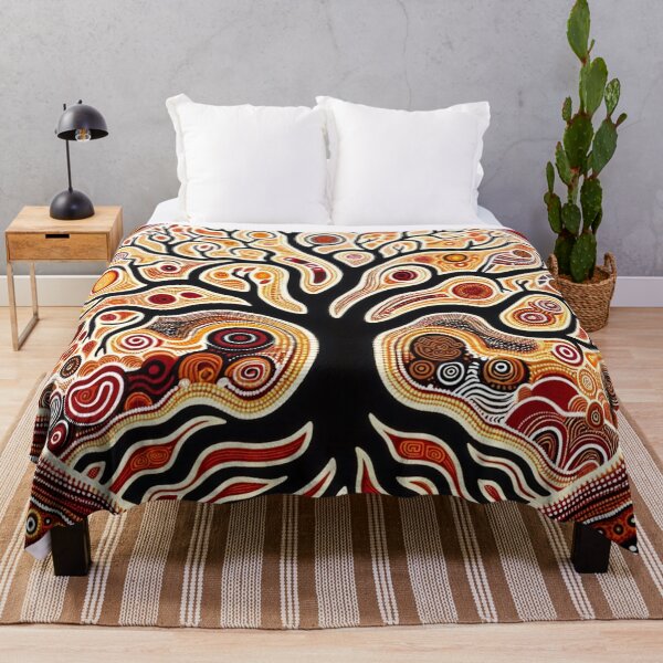 Item preview, Australian-Inspired Dot Art (Tree of Life) designed and sold by PinUpPizzazz.