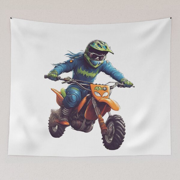 Item preview, man driving a monster motorcycle designed and sold by jeison450.