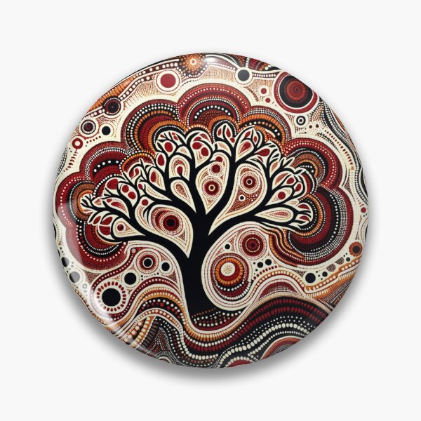 Item preview, Australian-Inspired Dot Art (Tree) designed and sold by PinUpPizzazz.