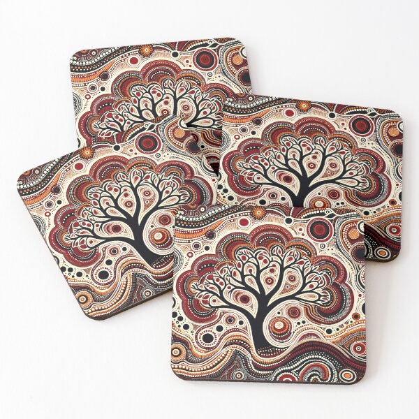 Item preview, Australian-Inspired Dot Art (Tree) designed and sold by PinUpPizzazz.