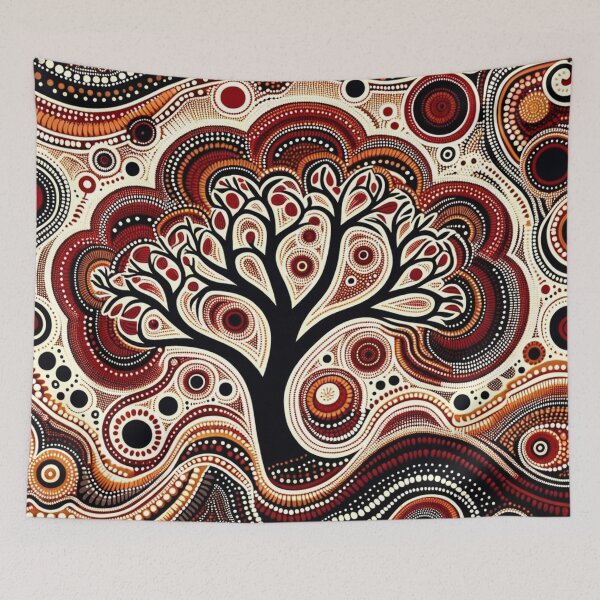 Item preview, Australian-Inspired Dot Art (Tree) designed and sold by PinUpPizzazz.