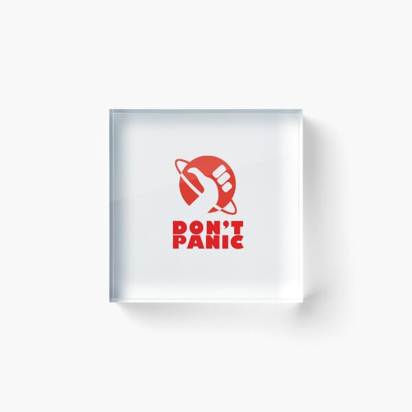 Item preview, Don't Panic (Red) designed and sold by thefandomfiend.