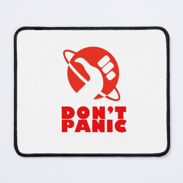 Item preview, Don't Panic (Red) designed and sold by thefandomfiend.