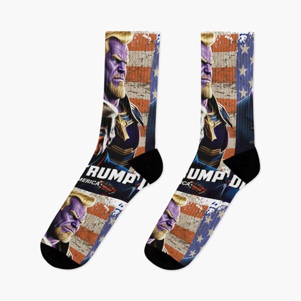Item preview, Captain Donald Trump VS Thanos Biden #4 Trumps New America designed and sold by CaptainTrump.