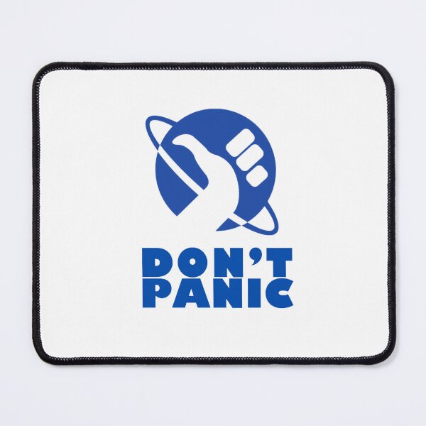 Item preview, Don't Panic (Dark Blue) designed and sold by thefandomfiend.