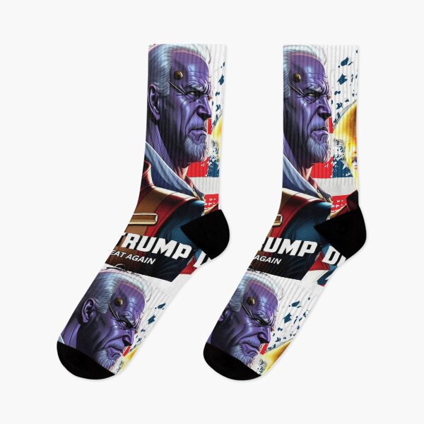 Item preview,  Captain Donald Trump VS Thanos Biden #1 Make America Great Again designed and sold by CaptainTrump.