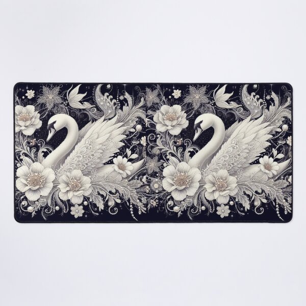 Item preview, Elegant Swan Lace and Pearls designed and sold by purplesensation.