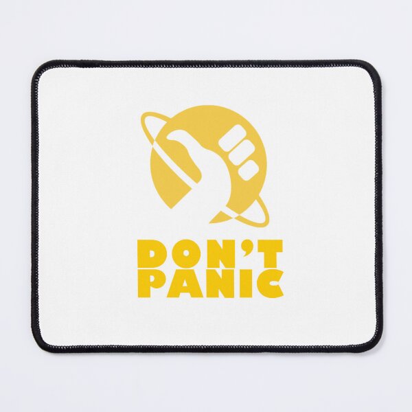 Item preview, Don't Panic (Yellow) designed and sold by thefandomfiend.