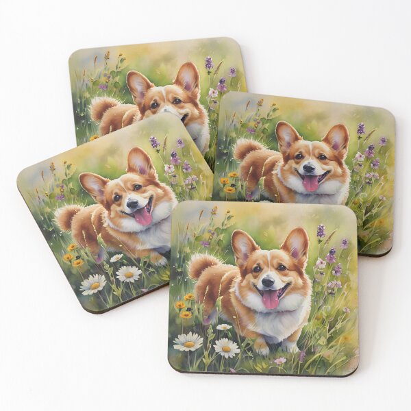 Item preview, Corgi In The Meadows  designed and sold by VividDreamz.