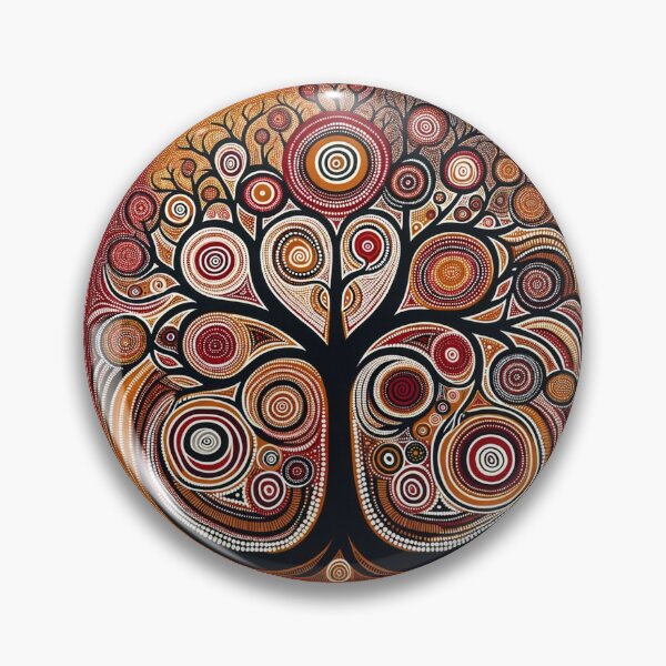 Item preview, Australian-Inspired Dot Art (Tree) designed and sold by PinUpPizzazz.