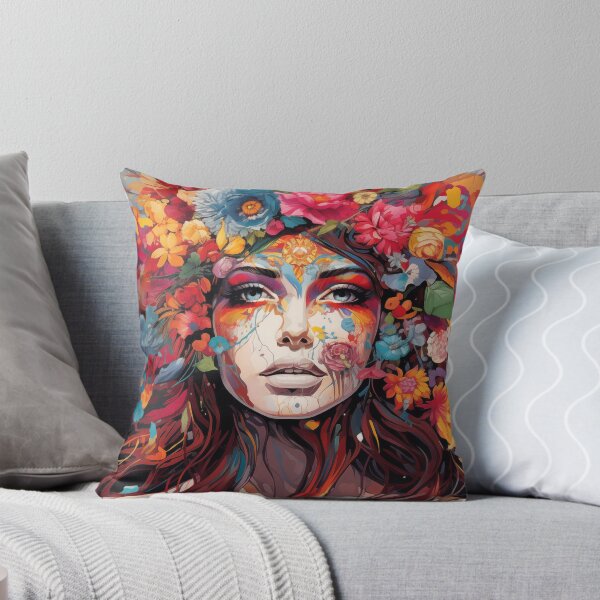 Item preview, Beautiful Flower Hair Girl designed and sold by SOCaptivating.