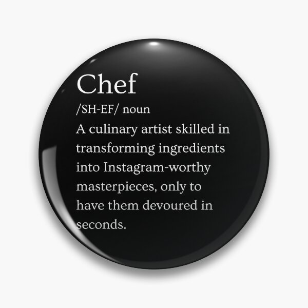 Item preview, Funny Chef definition humor cooking joke designed and sold by MumMadeDesigns.