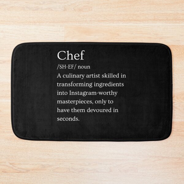 Item preview, Funny Chef definition humor cooking joke designed and sold by MumMadeDesigns.