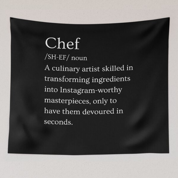 Item preview, Funny Chef definition humor cooking joke designed and sold by MumMadeDesigns.