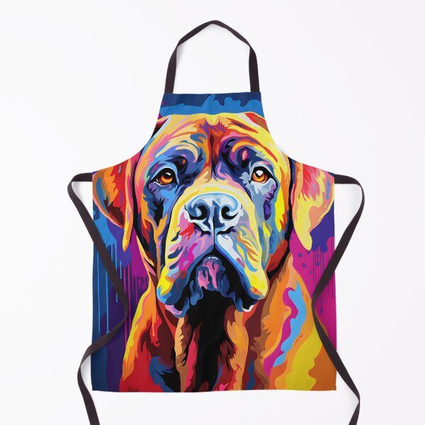 Item preview, Mastiff dog portraits drawing. animal colorful. Animal throw pillow.  designed and sold by formform.