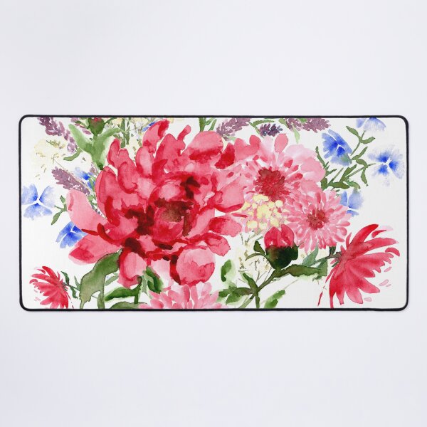 Item preview, Attention Seeking Flowers Watercolour Painterly Floral Art designed and sold by Jaana Day.