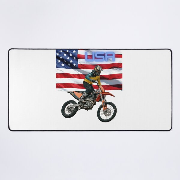 Item preview, motocross with USA flag in the background designed and sold by jeison450.