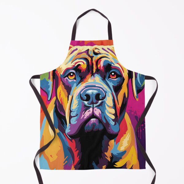 Item preview, Mastiff dog portraits drawing. animal colorful. Animal throw pillow.  designed and sold by formform.