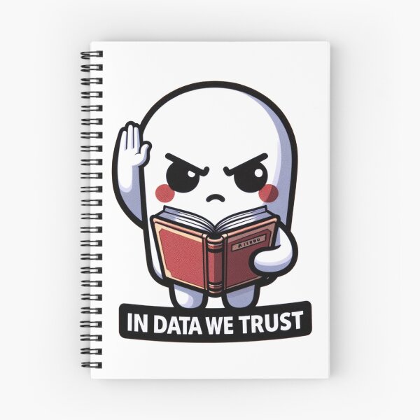 Item preview, In Data We Trust Sticker - Cute Data Enthusiast and Analyst Decor designed and sold by Ajay GB.
