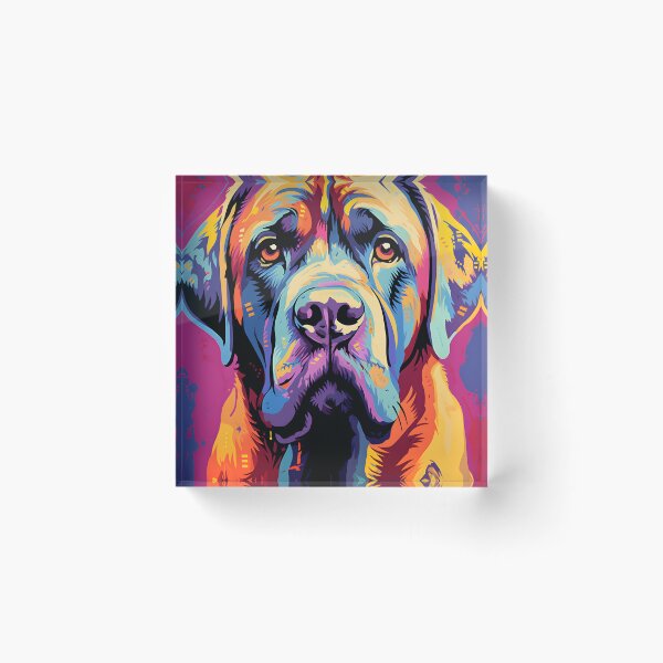 Item preview, Mastiff dog portraits drawing. animal colorful. Animal throw pillow.  designed and sold by formform.