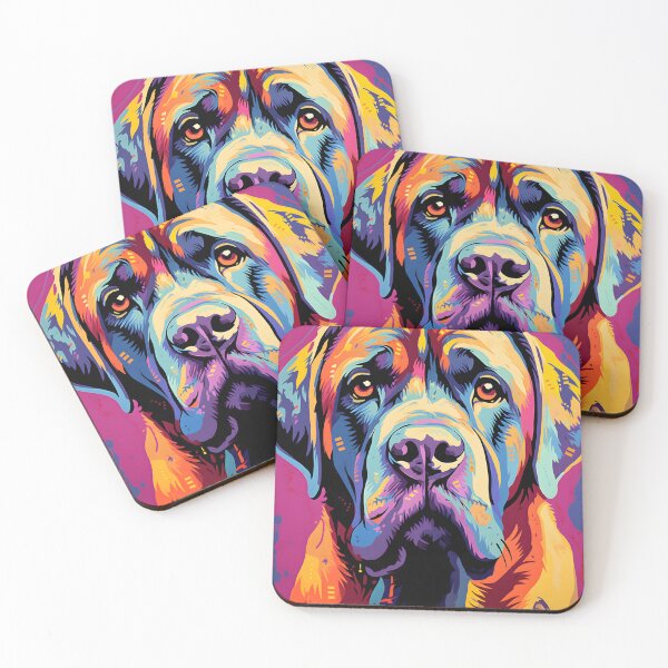 Item preview, Mastiff dog portraits drawing. animal colorful. Animal throw pillow.  designed and sold by formform.