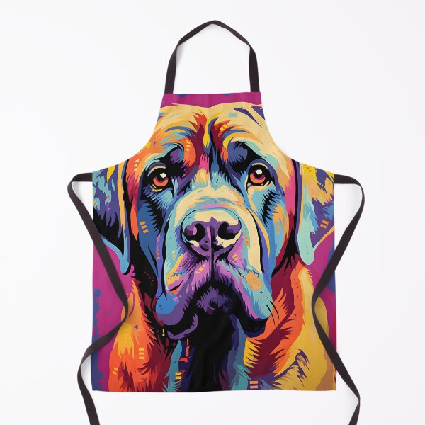 Item preview, Mastiff dog portraits drawing. animal colorful. Animal throw pillow.  designed and sold by formform.