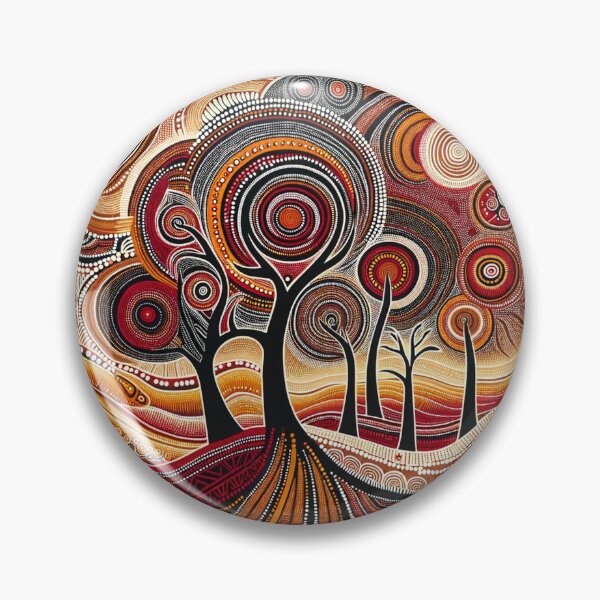 Item preview, Australian-Inspired Dot Art (Trees) designed and sold by PinUpPizzazz.