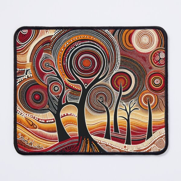 Item preview, Australian-Inspired Dot Art (Trees) designed and sold by PinUpPizzazz.